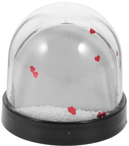 HOLIDYOYO Schneekugel-fotorahmen Zur Dekoration Sublimations-schneekugel Mit Fotoeinsatz Kunststoffkugel Als Geburtstagsgeschenk Zum Valentinstag