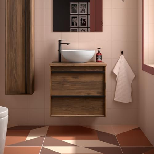 Salgar Mueble baño, Madera, Nogal Maya, 60 cm