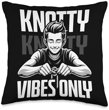 Knotting Knot Looping Twisting Knot Tying Throw Pillow