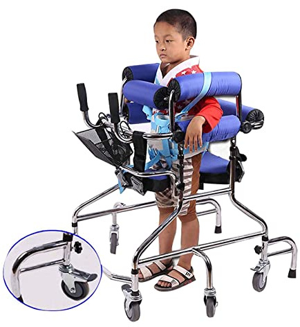 Treppiedi, deambulatore per anziani treppiede da passeggio per disabili Bastone antiscivolo pieghevole per pazienti disabili e disabili (Bleu 1.1) stella della luce