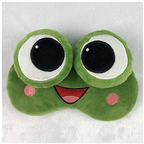 Schlafmaske Plüschtier Sleeping Eye Maske Nette Frosch Schlaf Maske Cartoon 3D Augenabdeckung Eye Blindfold Reisen Augenband Schatten Rest Eyepatch Augenmaske Schlafmaske (Size : A)