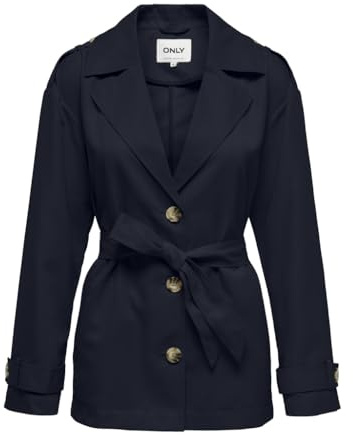 ONLY dam trenchcoat med reverskrage jacka, Sky Captain, S