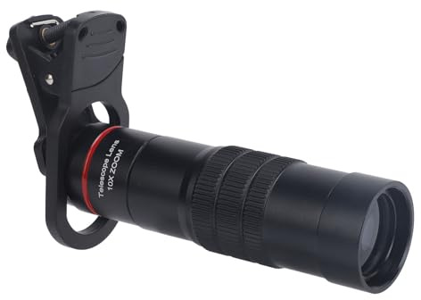 Handy Kamera Objektiv, Teleskop 10x HD Zoom Objektiv, Klemmen Objektiv, Metall Multi Schicht Beschichtung Zusatzobjektiv, Teleskop für Mobiltelefone zum Betrachten von Spielen
