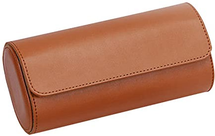 LARUISEE Leder-Uhren-Aufbewahrungsbox, Uhren-Display, Geschenk-Box, Reise-Uhrenetui, 3 Fächer, Uhrenkoffer, Box für Weihnachten, Jahrestag, Geburtstag, Uhrenkoffer, Reisen, praktischer Uhren-Organizer