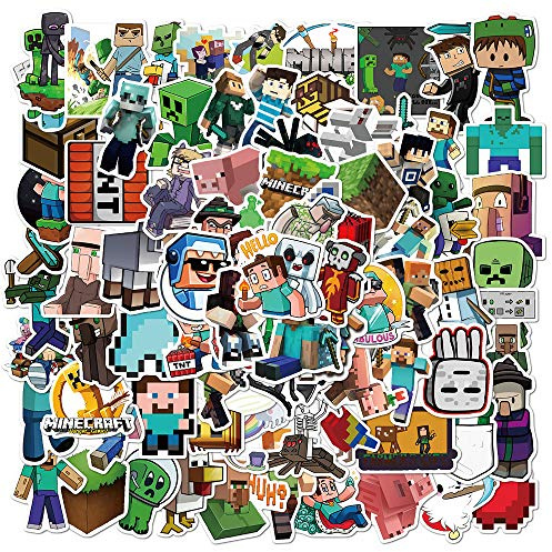 100Pcs Cool Game Stickers, Waterproof Vinyl Graffiti Decals for Laptop Luggage Skateboard, Teens Kids