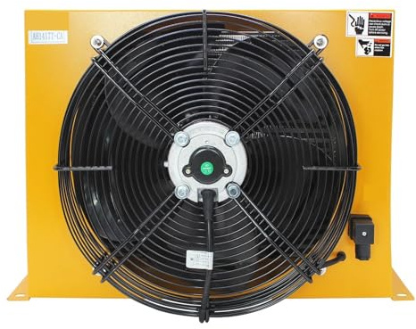 AH1417T-CA Radiatore di raffreddamento dell'aria da 150 l/min, macchina CNC for lamiera, ventola for olio idraulico ad alta temperatura Ampia area di dissipazione del calore(AC220)