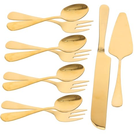 SOIMISS Découpe Pour Gâteaux Et Desserts Comprenant Spatule Coupe-gâteau Fourchettes Et Cuillères