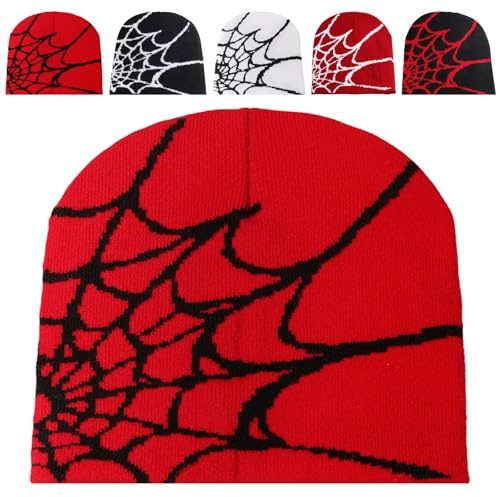 Sumneo Unisex Spinnen Mütze Warm - Lustige Tier Beanie Skully Kapuze für Herren und Damen - Weicher Winter Hut für Ski, Radfahren, Outdoor, Karneval