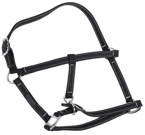Fafeims Brida Ecuestre Ajustable, Brida de Caballo de Nylon con Accesorio de Arnés del Salón de Cabeza, Cuerda de Tracción de Alta Resistencia para Engranajes, Fácil Reemplazo e Instalación, (M)
