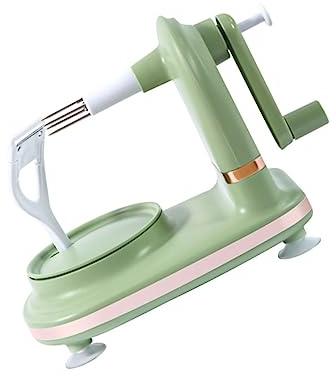 Uonlytech Pelador Manual De Frutas y Papas Abs y Acero Inoxidable, Manivela Antideslizante, Práctico Para Cocina y Hogar, Uso Fruta Variada, Diseño Duradero