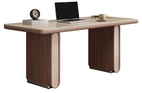 PC-skrivbord Modernt kontorsskrivbord i sten med robust ram, minimalistiskt skrivbord, arbetsstation for arbetsplatser(M)