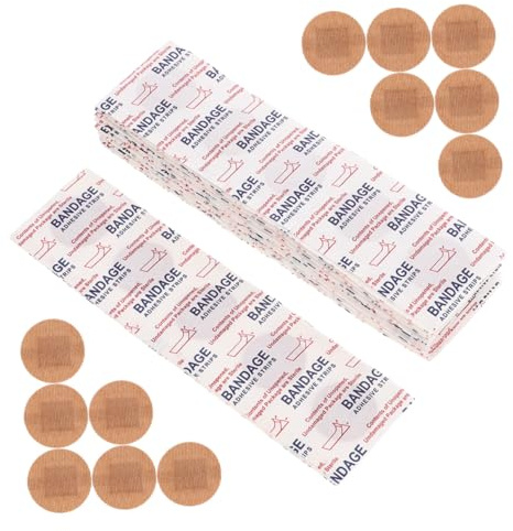 WATIIFUFU 50 Piezas Apósitos Elásticos Adhesivos Transpirables para Heridas Vendajes de Tela para Dedos y Articulaciones Protectores Flexibles para Cuidado de Pupas y Puntos de Sutura