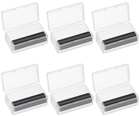 sourcing map Battery Organizer Storage Box, 9V Batteries Plastic Clear Battery Storage Case Holder Garage Container Portable Organizer for Travelling, Home, Office, Garage (Pack of 6)