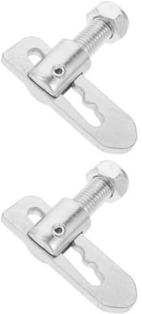 MAGICLULU Pestillo de Cuña para Remolques 2 Piezas M12x25 Mm de Hierro Galvanizado, Cerraduras Soldables de Seguridad para Cajas de Camión, Sujetadores Resistentes para Protección