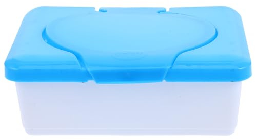 WRITWAA Feuchttücherbox mit Deckel Nachfüllbarer Wipes Spender Kompakt und Tragbar für Alltag und Unterwegs Passend für 80 Feuchttücher