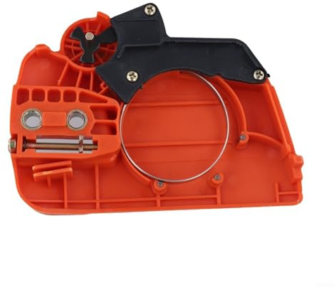 Tidgel Cubierta de piñón de embrague de cadena,para Husqvarna-235 236 240 120 Mark II,Cubierta de embrague de motosierra Piezas de montaje de freno de cadena