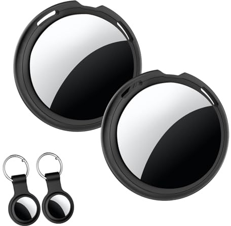 2er Pack Tracker Tag [Apple MFi-Zertifiziert] Kompatibel mit Apple Wo ist? App (Nur iOS) Smart Bluetooth Koffer Tracker Tagg Schlüsselfinder GPS Weltweite Ortung für Haustier Geldbörse Hundegepäck