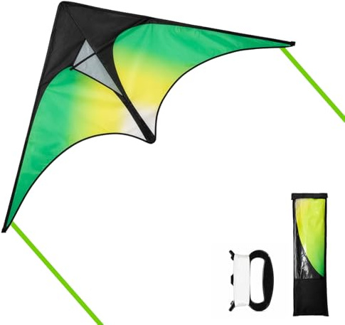 EVERGOODS Delta Kite Set for Kids & Adults Beginner-Friendly Easy-to-Fly Kites for Beach, Park, and Outdoor Family Fun, Outdoor Games & Activities