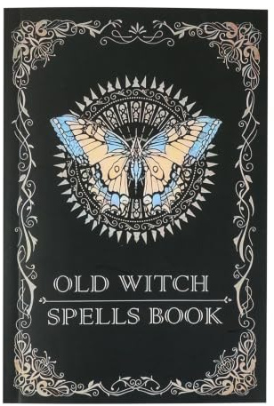 Spells Journal - Anteckningsbok med riktiga trollformler | Vintage journal rekvisita häfte