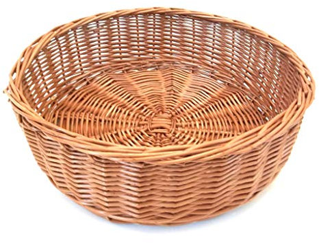 Plateau de buffet, plateau de service, plateau de comptoir, panier pour chien, lit pour chat en saule, rond, 50 cm