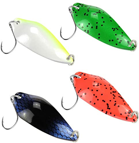 4 FTM Spoon Rock Blinker 4,2g - Löffelblinker zum Spinnfischen, Forellenblinker, Forellenköder, Blinker zum Forellenangeln