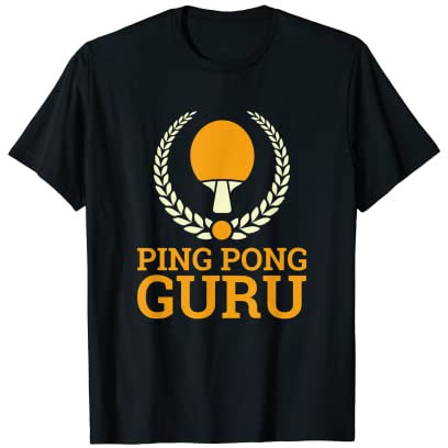 T-Shirt Tischtennis Tischtennisspieler Ping Pong Spruch Guru T-Shirt