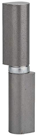 THIRARD - Cerniera per Porta d'Ingresso e Interna da Saldare - Acciaio Zincato - Cuscinetto a Sfere - Fissaggio Facile - Uso Pratico - Design Elegante - H.120 mm - Grigio