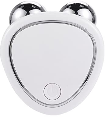 shlutesoy Face Slim Device Reusable Simple Operation Universal Face Lift Machine Roller Compatible with Men White