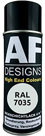 Alex Flittner Designs Rostschutzlack 4in1 RAL 7035 Lichtgrau Metall Schutzlack Spray Rostschutzfarbe Sprühdose