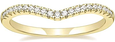 Zakk Eternity Ring Damen Silber Vorsteckring Schmal V-Form Zirkonia Verlobungsringe Eheringe Trauringe Freundschaftsringe