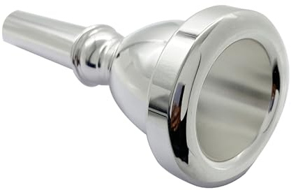 Missmore Premium Silver Plated Tuba Mouthpiece SIize 22- Enhance Your Performance with Superior Sound Quality and Durability
