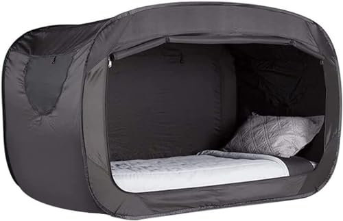 WLDOCA Pop Up Bettzelt für Erwachsene Oder Kinder, Faltbare Atmungsaktive Betttunnel Betthimmel, Büro des Wohnsitzes Verdunkelungs Schlafzelt Dream Tent 81 X 41 X 47