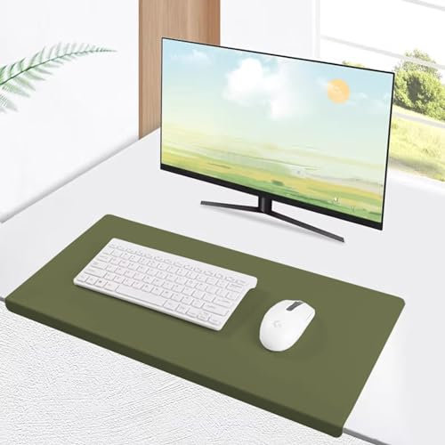 Benutzerdefinierte Größe Tastaturpads, Laptop Tisch-Pad, Rutschfester PU-Leder Schreibtischunterlage, Tischschoner, Schreibunterlage mit Kantenschutz für Büro und Zuhause(60 * 40cm)