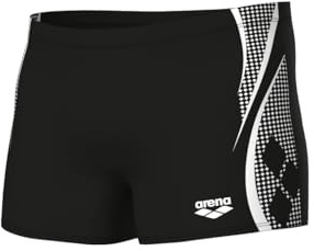 ARENA Bañador Corto Feel para Hombre Graphic, Black-White, 95
