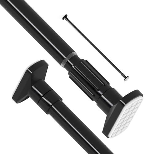 Curtain Poles Telescopic Curtain Rod No Drilling Shower Tension Rod Extendable Curtain Pole Metal Shower Pole For Shower Curtain Door Bathroom Kitchen Livingroom Bar 20.28inch-30.5inch(51.5-78cm)