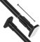 Curtain Poles Telescopic Curtain Rod No Drilling Shower Tension Rod Extendable Curtain Pole Metal Shower Pole For Shower Curtain Door Bathroom Kitchen Livingroom Bar (19.9-31.5(50-80cm))