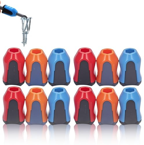 Candeon Portainserti Magnetico, 12 Pezzi Porta Inserti Magnetico Per Avvitatore, 1/4 Rimovibile Anello Magnetico Magnetizzatore Per Cacciaviti Per 1/4 Pollice Cacciavite E Trapani A Mano