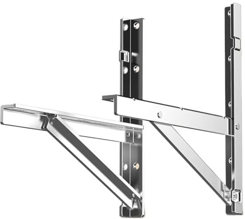 Soporte de montaje de aire acondicionado de acero inoxidable 304 resistente, soporte de condensador de montaje en pared for exteriores for bomba de calor de aire acondicionado sin conductos mini divid