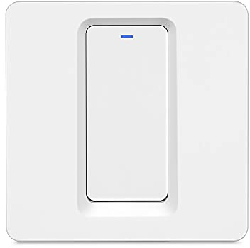 Homekit WiFi Smart Light Switch, Presse-Taste, Lichtschalter, Siri Voice Control, Neutraler Draht Bedarf, EU Standard, (1 Gang)