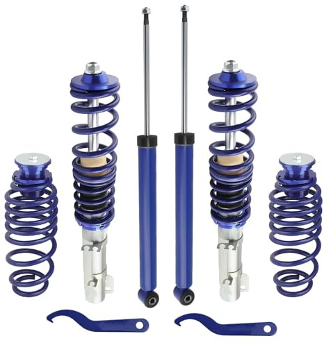 SQOFJGIGN Ammortizzatori Auto Sospensioni Coilovers Street Coil Spring per VW per Golf MK4 MK IV 1J1 FWD 1998-2007 Coilovers Ammortizzatori Montanti Sospensione Pneumatica