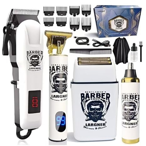 Hair Clippers for Men Professional - Beard Trimmer Kits & Sets, Electric Shavers, Hair Clippers & Trimmer Ceramic T-Blade, for Barber Clippers