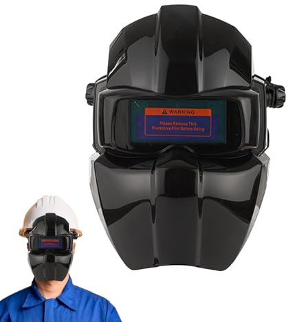 Casque de Soudeur à Assombrissement Automatique - Écran de Protection pour Soudage - Protection Faciale pour Travail des Métaux en Atelier et Soudure Professionnelle
