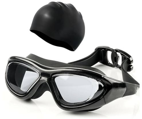 Genérico Gafas de Natación Graduadas de -1,5 A -7,0, Gafas de Natación ópticas, Gafas de Natación con Miopía, Sin Fugas, Protección UV para Hombres y Mujeres, Natadores Adultos Visión Clara (-9.00)