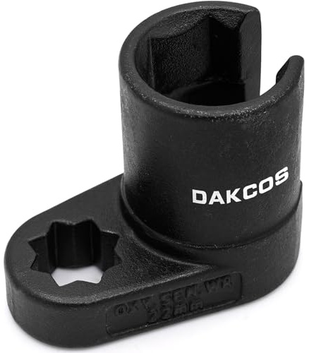 DAKCOS Douille pour Sonde Lambda 22 mm x 1/2 Douille Capteur d'oxygène