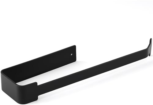 Dntorx Portarrollos de papel higiénico sin taladrar, soporte de papel higiénico autoadhesivo, soporte para papel higiénico negro, soporte para rollos de papel higiénico, soporte para rollos de papel