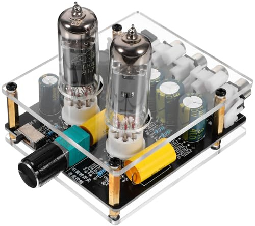 MUCKLILY Preamplificatore a Valvole 6K4/6A2 per Impianto Hifi e Home Theater Scheda Amplificatore a Vuoto Dc12-16V Componente Audio Stereo per Giradischi Fai da Te