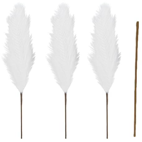 Getrocknetes Pampasgras - Trockenblumen-, Künstlicher Schilfgrasstrauß, Getrocknetes Pampasgras | 110cm/43Zoll Rustikaler Bauernstrauß Phragmites Trockenblumenstrauß, Boho Home Für Hochzeit