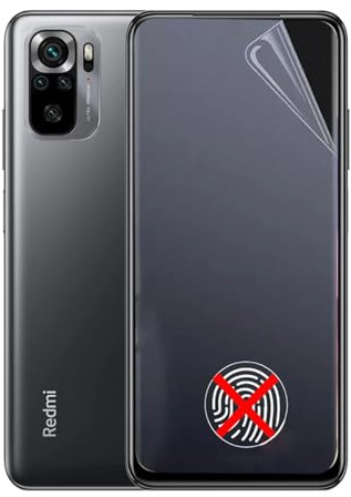 TMahhbid [2pcs] Película de hidrogel mate suave para Xiaomi Redmi Note 10S/ Note 10 4G (6.43 Pulgadas), [anti -deslumbramiento/anti -huellas dactilares] película protectora de pantalla tpu flexible