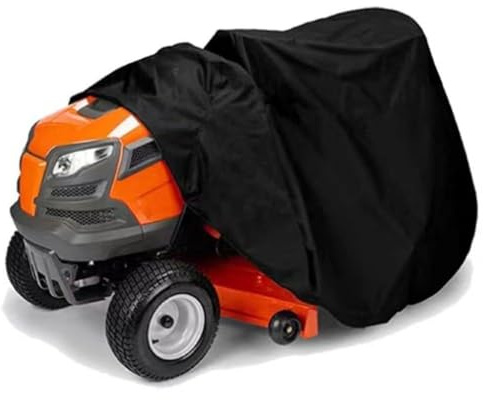 Opatiny Telo Oxford 600D impermeabile e antipolvere per tosaerba da equitazione, 183 x 137 x 117 cm, nero, per riporre oggetti all'aperto e protezione
