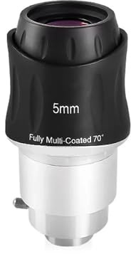 Telescope Eyepiece, 70-Grad-Autofokus 5 mm 8 mm 13 mm 17 mm 22 mm Okular 1,25/2 Zoll Dual-Interface-Zubehör ，Parts(1.25 or 2 inch 5mm)